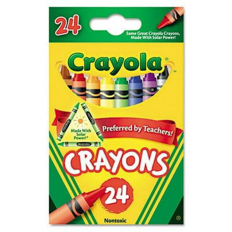 BAZIC Crayons Jumbo 12 Color, Non Toxic Drawing Crayon(12/Pack), 24-Packs 