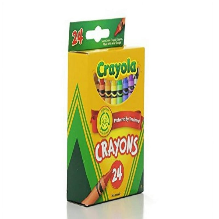 24 Pack Crayons, Classic Colors, Crayons for Kids, School Crayons