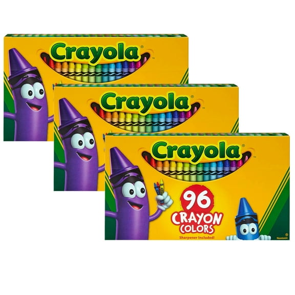 Crayola Crayons 96 Countper Box, Set Of 3 Boxes