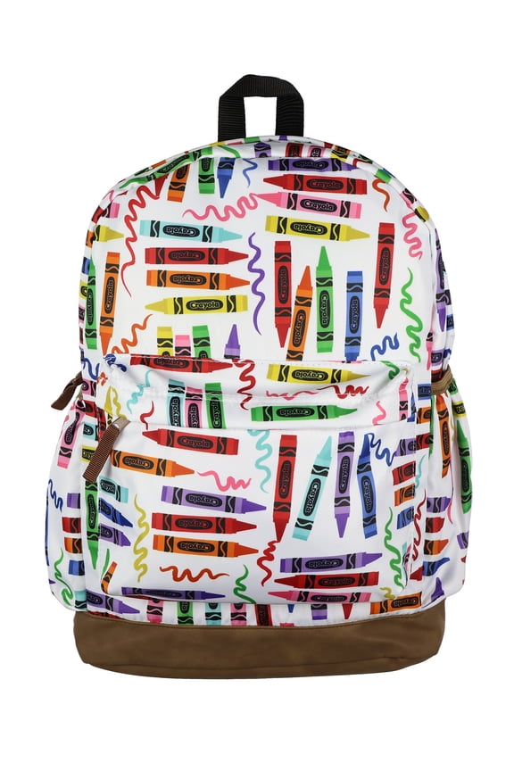 Crayola Crayons Backpack Rainbow Doodles 16" Bag with Adjustable Straps Book Bag