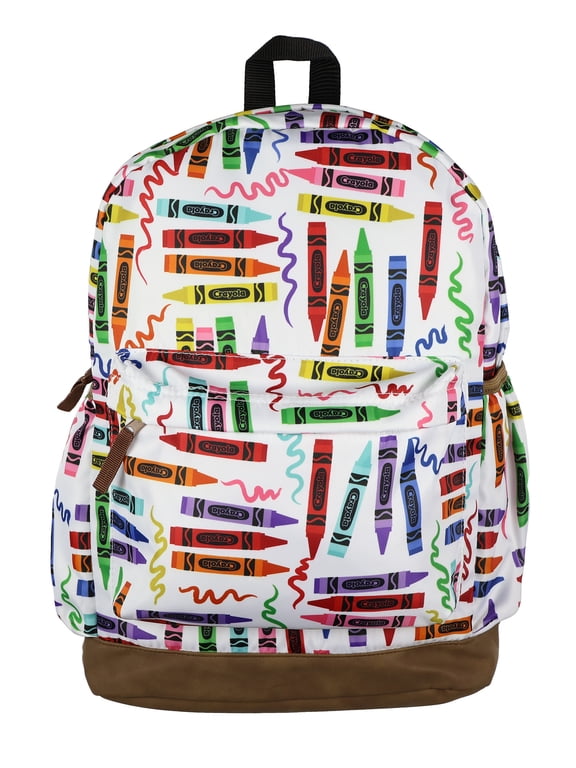 Crayola Crayons Backpack Rainbow Doodles 16" Bag with Adjustable Straps Book Bag