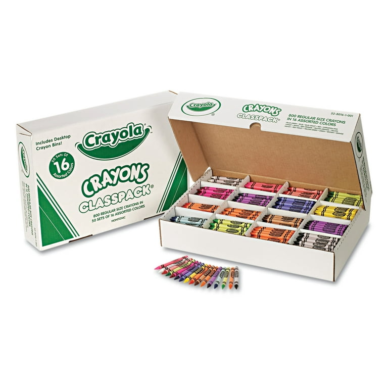 Free Shipping! Crayola Bulk Pack Regular Size Crayons, 16 Colors 