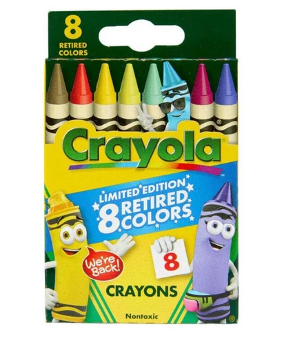 Crayola Crayons Limited Edition With 8 retired colors(1box)