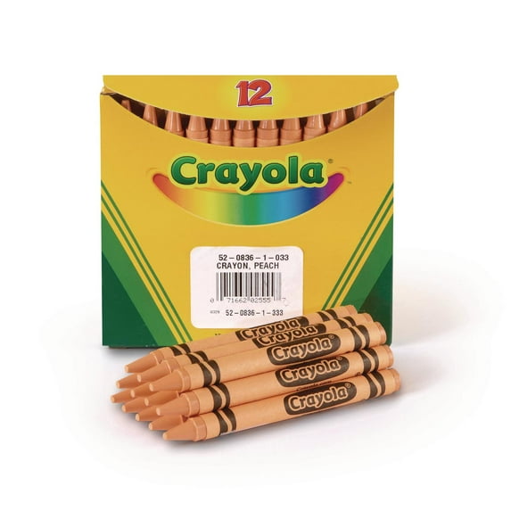 Bineysmith 52-0836-033 Bulk Crayons, Peach - Box of 12