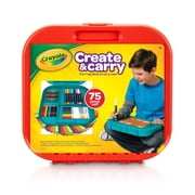 Crayola Create and Carry Art Coloring Set, Child Ages 5+, 75 Pieces