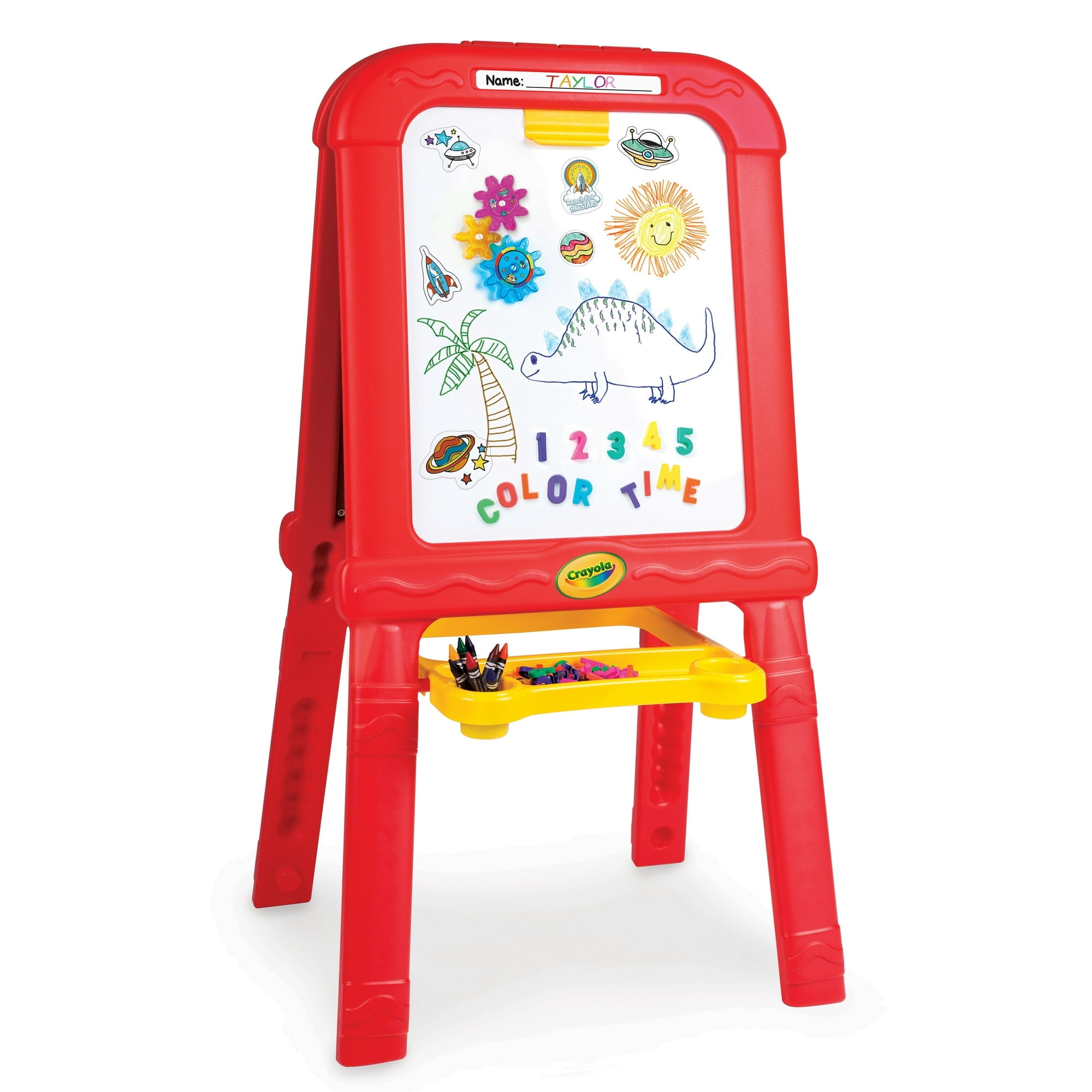 Crayola Creative Fun Easel, Dry Erase and Chalk Board, with