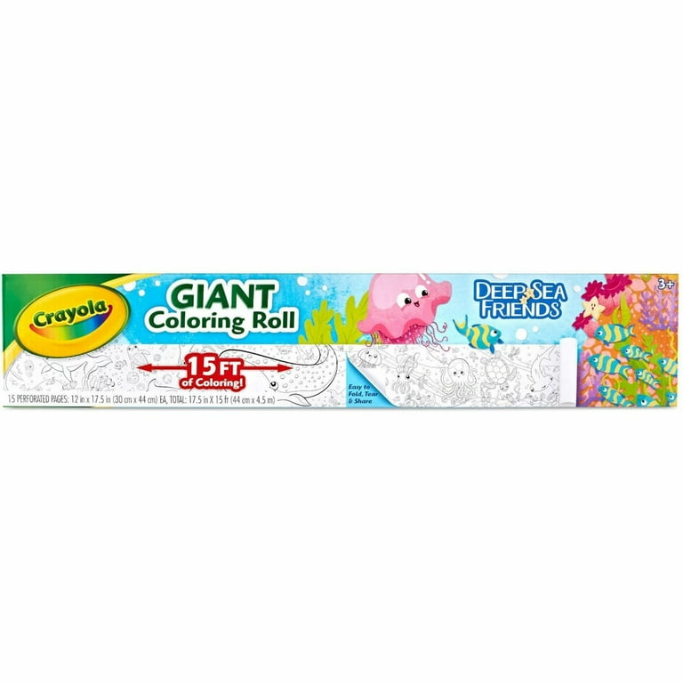 Crayola Deep Sea Friends Giant Coloring Roll - 1 Each Crayola Deep Sea Friends Giant Coloring Roll - 1 Each