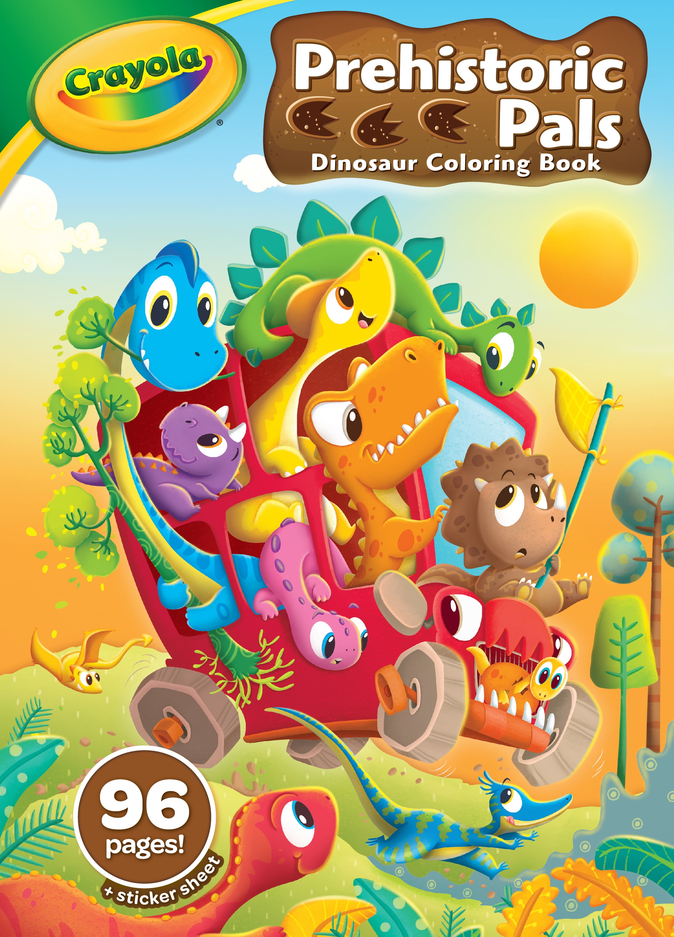 Crayola Dinosaur Coloring Book, 96 Pages, Beginner Child Boys and Girls ...