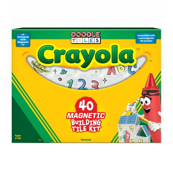 Crayola Doodle Magnetic Tiles 40-Piece Set