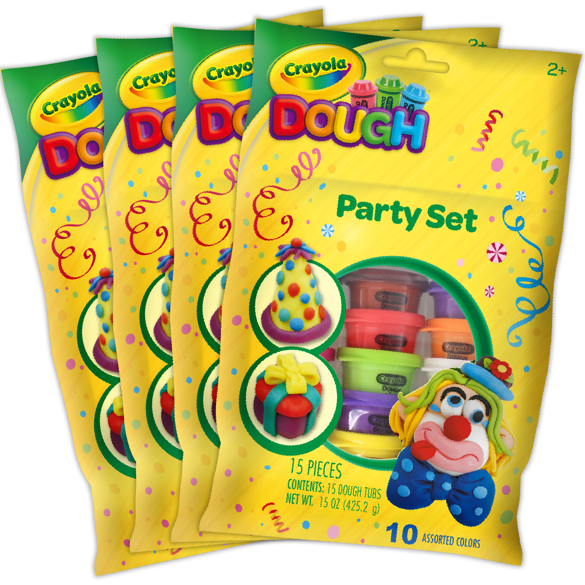Crayola Dough Mega 60 Count Party Pack with 10 Colors - Walmart Exclusive