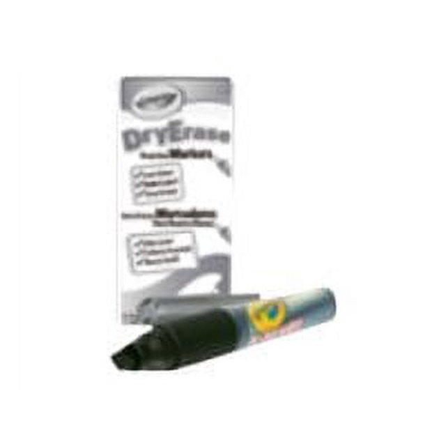 Crayola Dry Erase Chisel Tip Markers, Black, 12pk