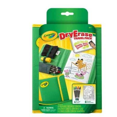 Crayola Dry Erase Crayon Activity Center Travel Pack
