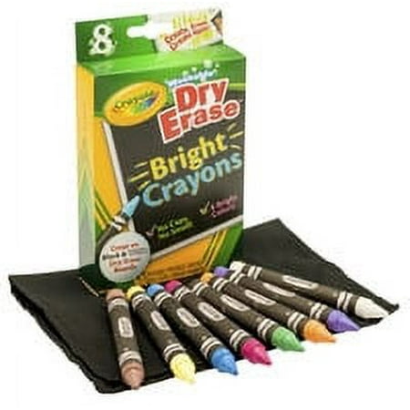 Crayola Toxic Washable Dry Erase Crayon 8 Count