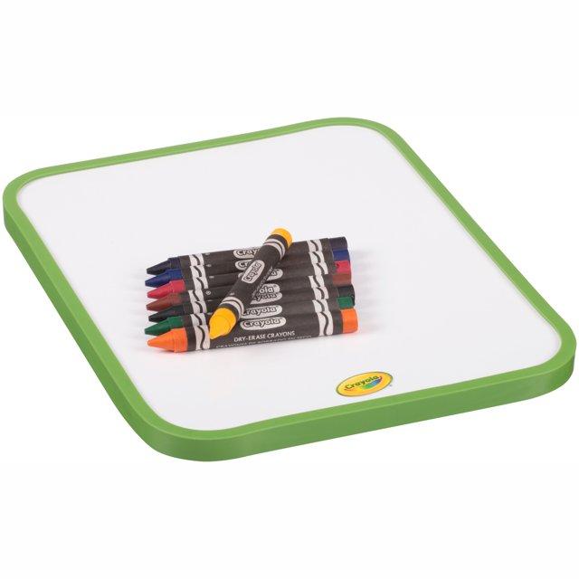 Crayola DryErase Crayons Board Set; Create, Erase, Create Again