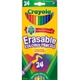 thumbnail image 1 of Crayola Erasable Colored Pencils, 24 Ct, School Supplies for Kids and Teachers, Classroom Supplies, Gift, 1 of 9