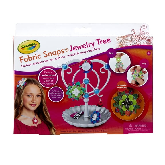 Crayola Fabric Snaps Jewelry Tree