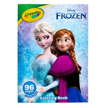Crayola Frozen 2 Coloring Book with Stickers, 96 Pgs, Arts & Crafts Supplies, Travel Activity, Elsa Gift for Kids