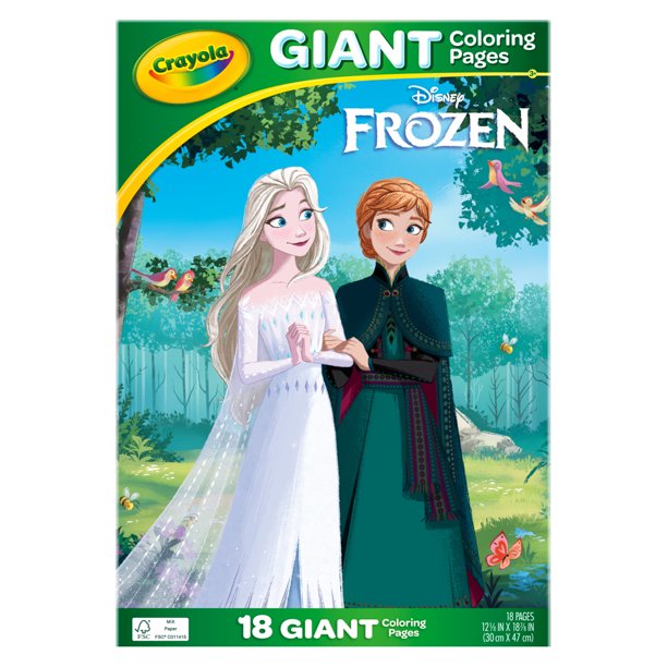 Crayola Frozen Giant Coloring Pages, 18 Coloring Pages, Gift for Kids ...