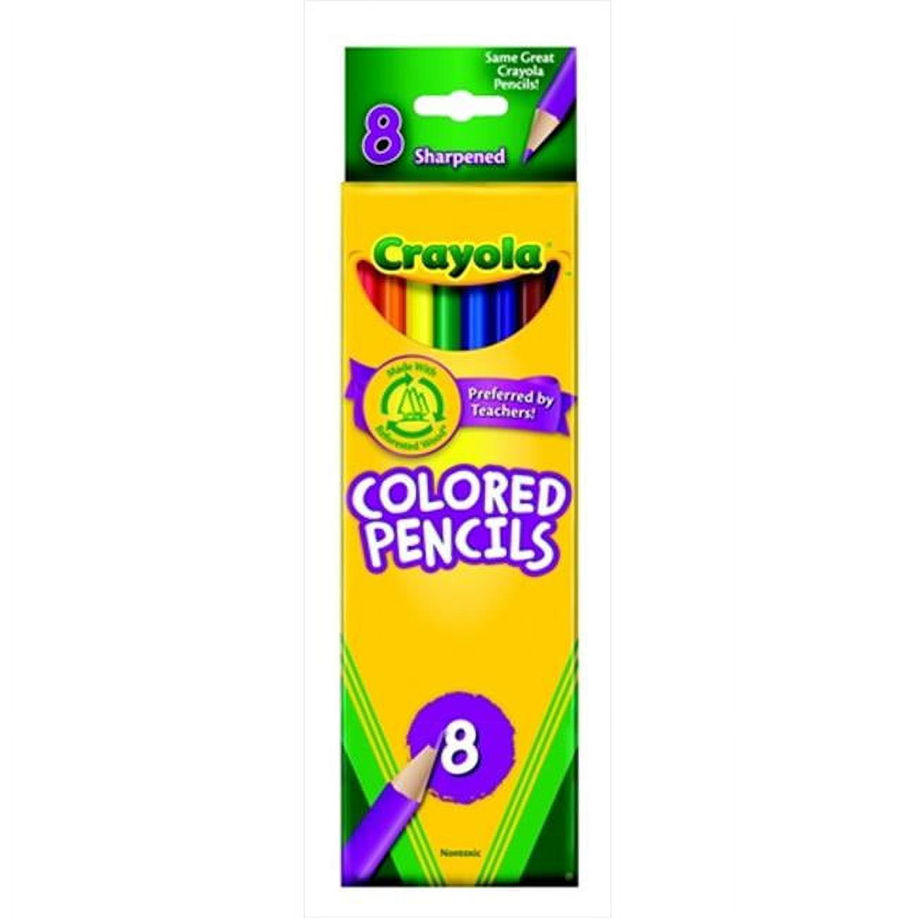 Crayola Full Size NonToxic PreSharpened Colored Pencil Set In Tuck