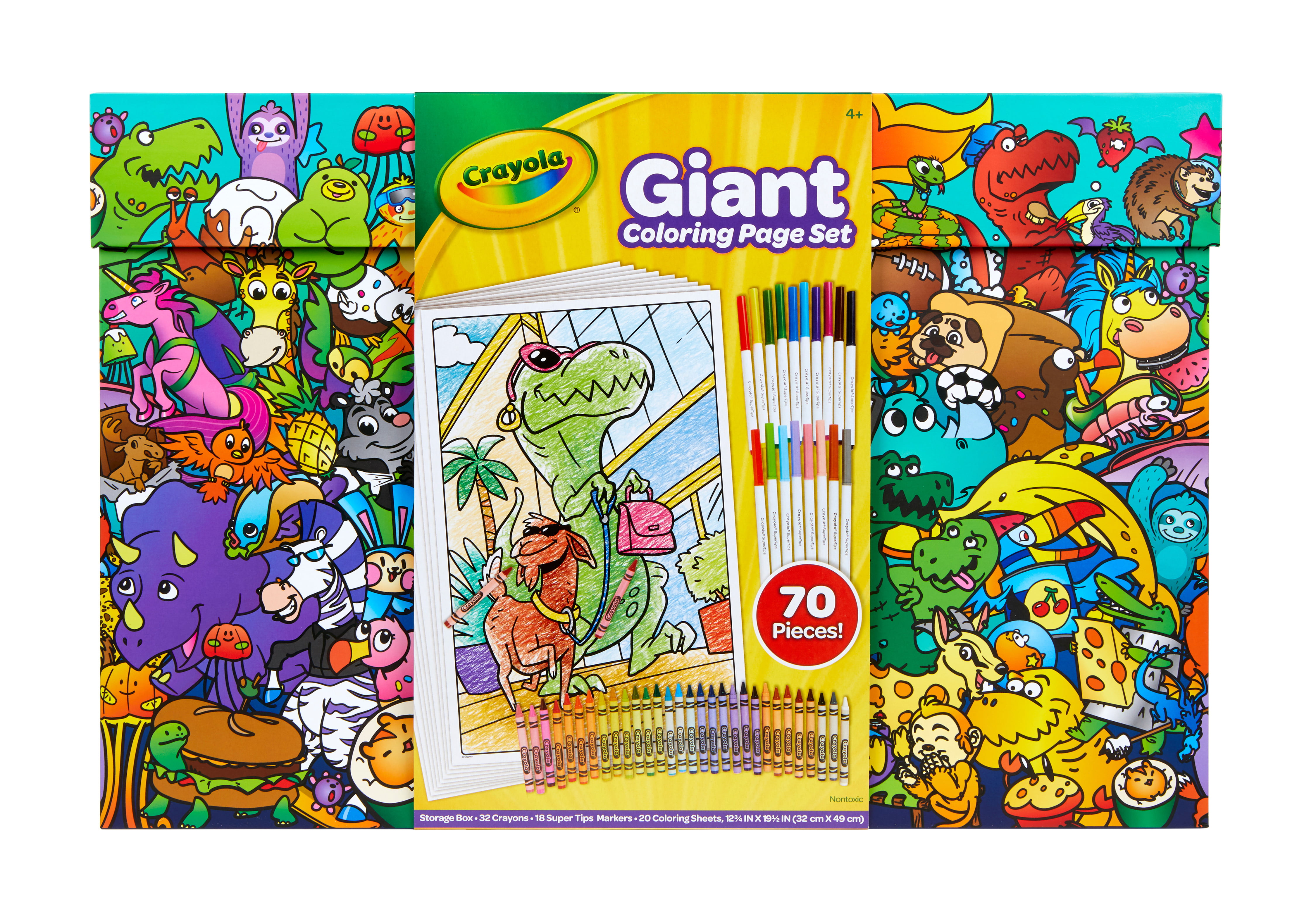 Crayola Giant Art Coloring Set, Beginner Child, 70 Pieces