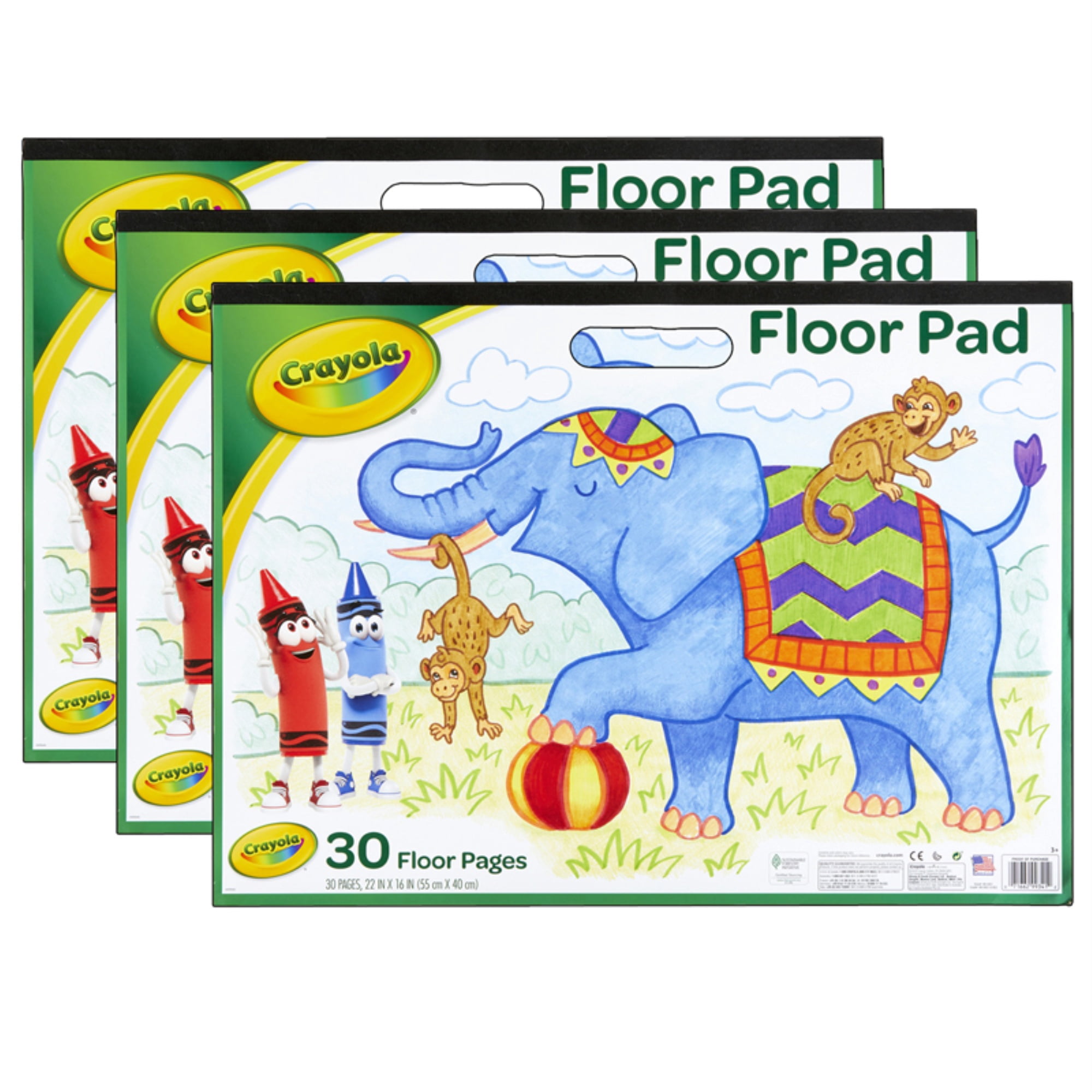 Crayola Giant Paper Pad, 30 Sheets, Pack of 3