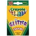 Crayola Glitter Crayon Set, 16Colors