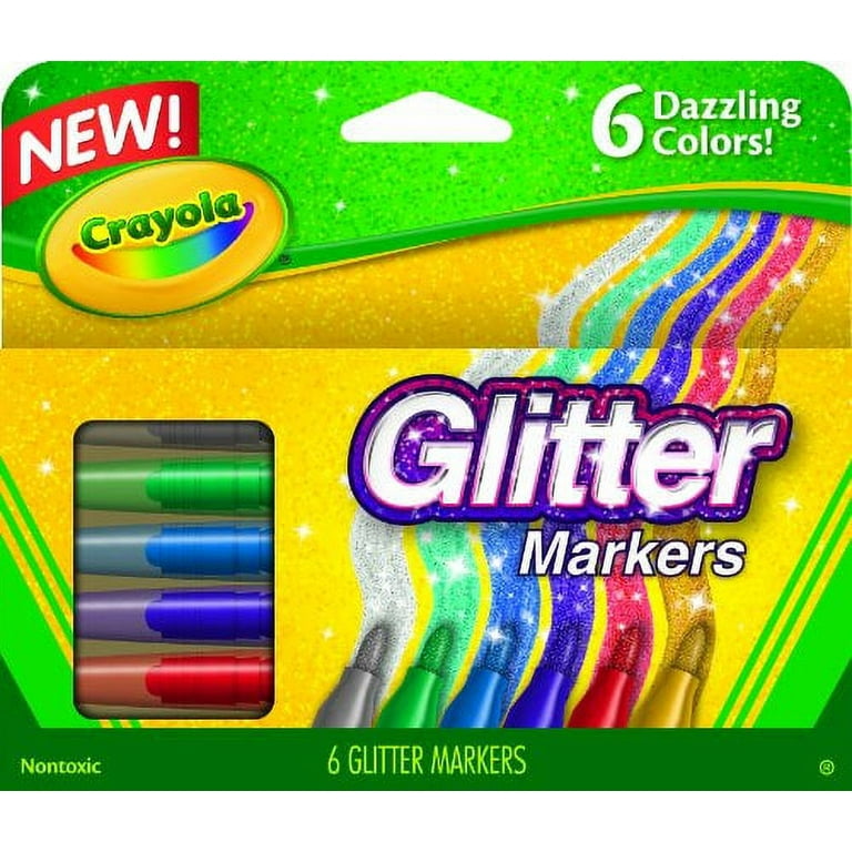 Crayola Glitter Markers, 6 pk - King Soopers