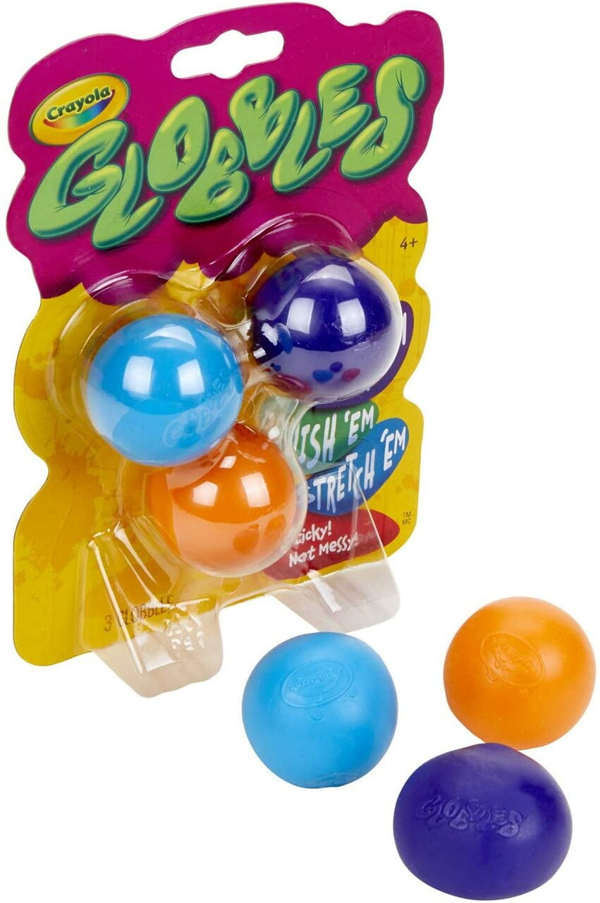 2) Crayola Globbles 3 pack Rare Jukers TikTok Slime Toy! Assorted colors.