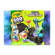 Crayola Goo All-in-1 Sensory Station, Galactic Slime Making Kit for Kids, Less Mess DIY Arts & Crafts Set, Sensory Toys & Gifts for Kids, Ages 6+