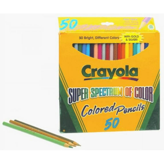 Crayola Graphite Non Toxic Colored Pencils, 50 Count