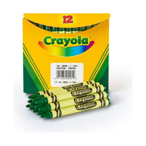 Crayola Green Bulk Crayons, 12 Count, 1 Pack of 10 Piece