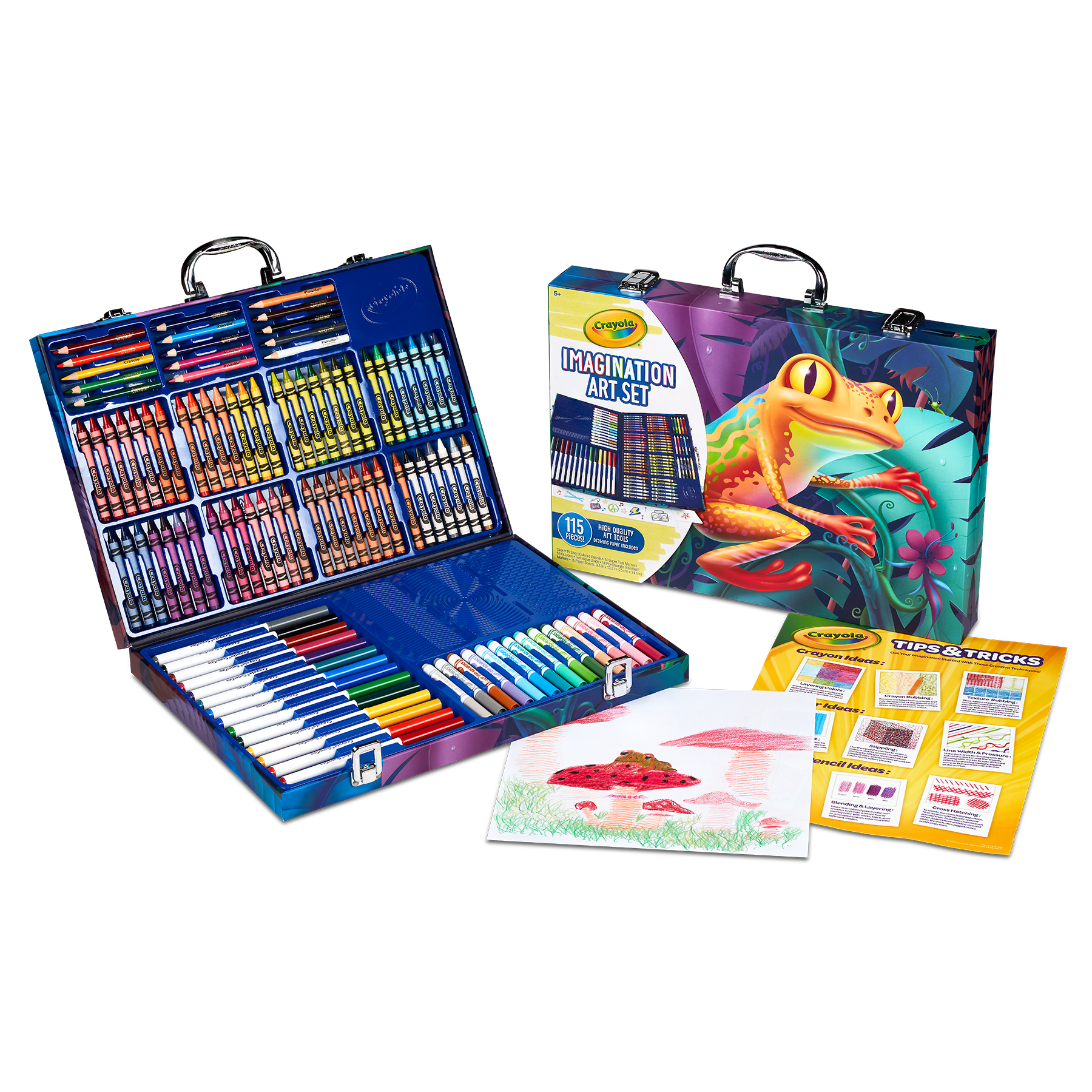 Crayola Imagination Art Coloring Set, 115 Pcs, Arts & Crafts, Beginner Child - image 1 of 6