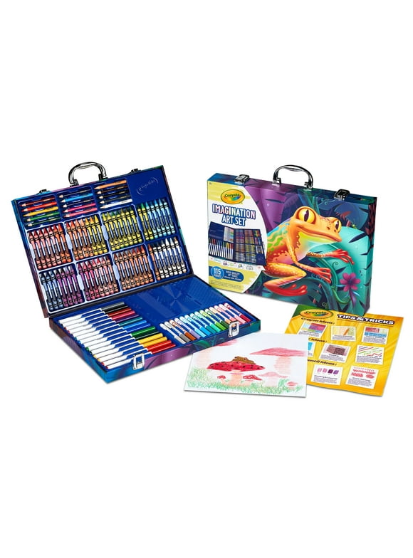 Crayola Imagination Art Coloring Set, 115 Pcs, Arts & Crafts, Beginner Child