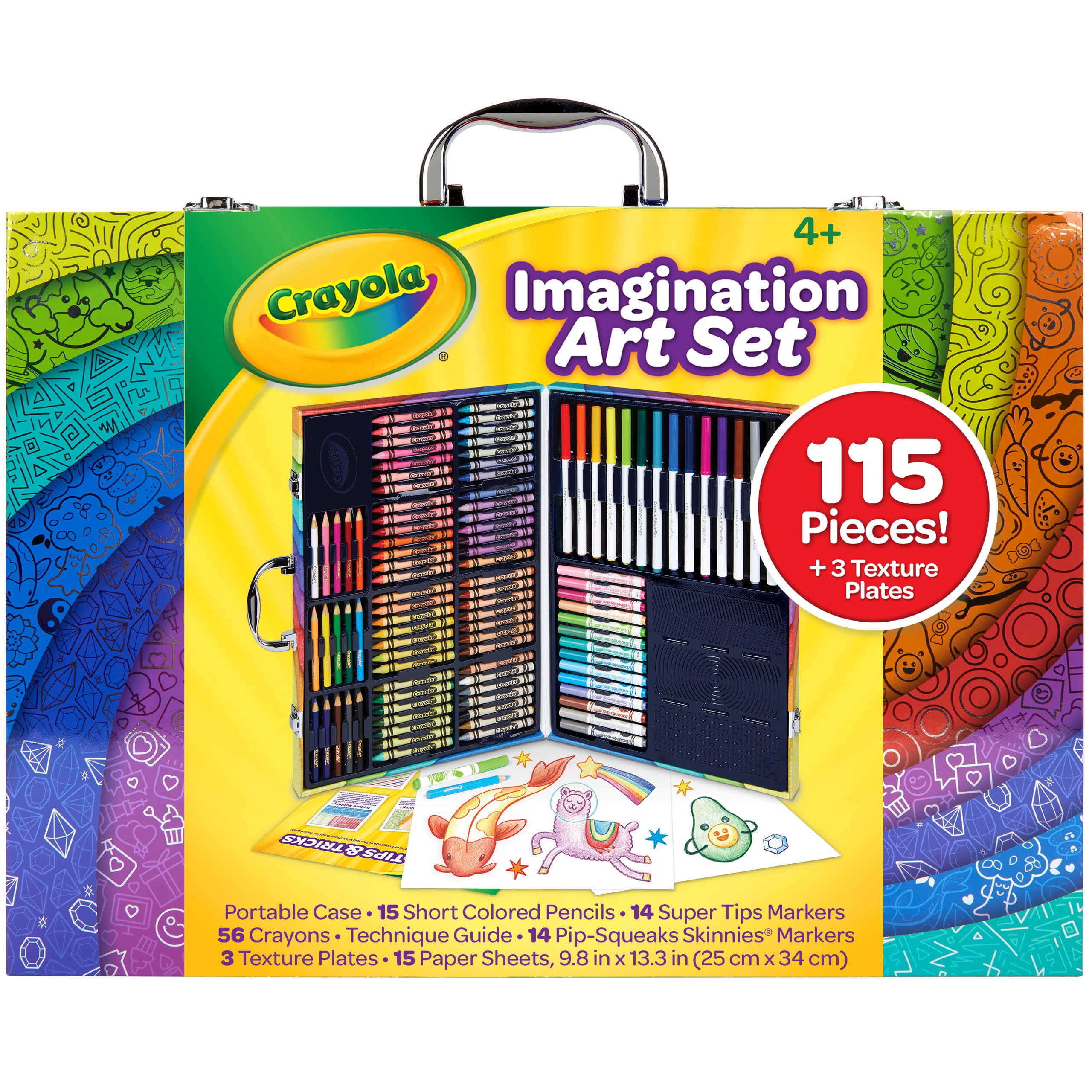 Crayola Pokmon Imagination Art Coloring Set, 115 Pcs, Pokemon Toys, Holiday Gifts, Beginner Child