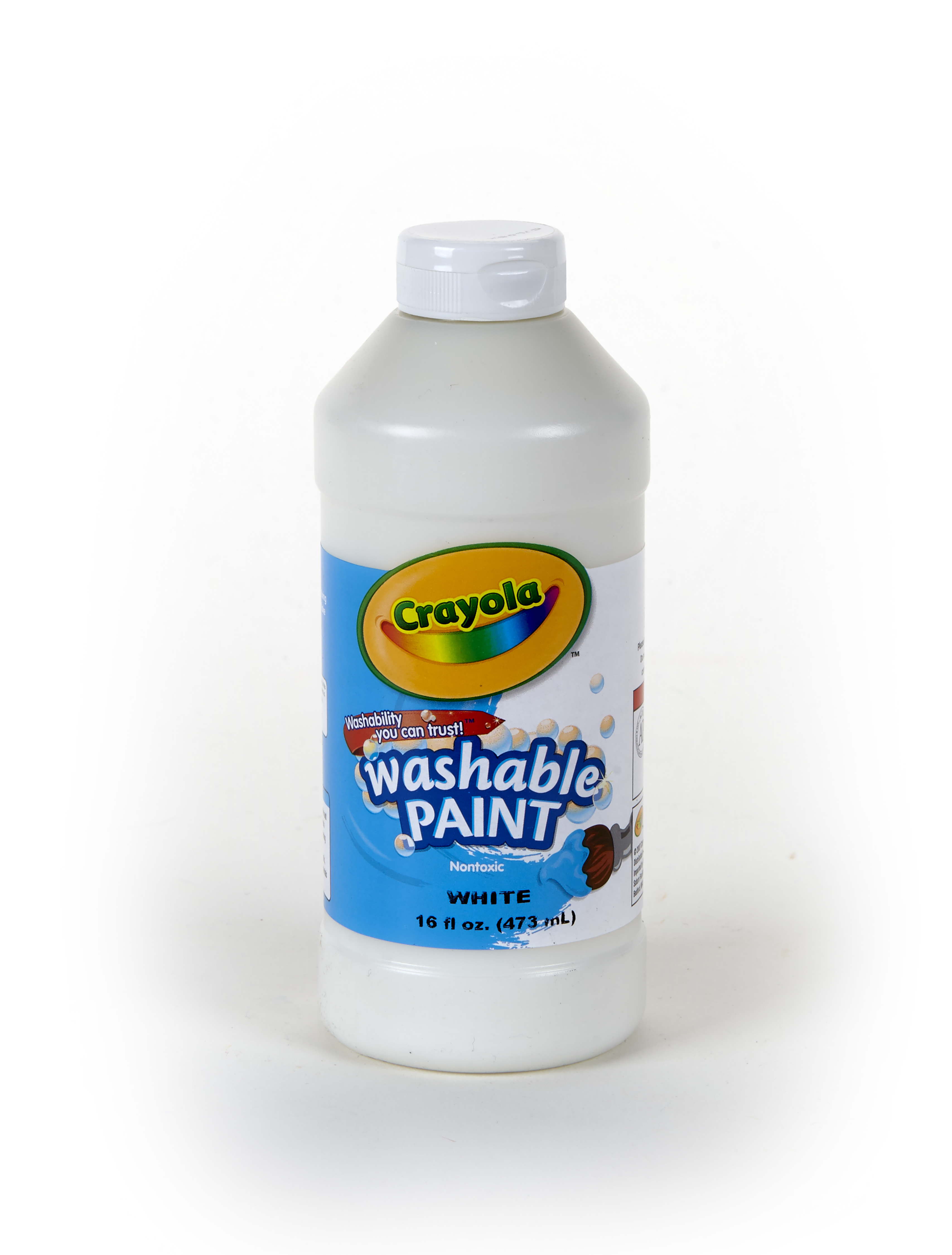 Crayola Kid's White Washable Tempera Paint in 16 oz. Bottle with
