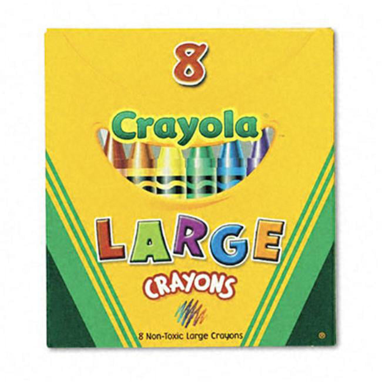 Crayola Large Crayons Tuck Box 8pc (case of 144)