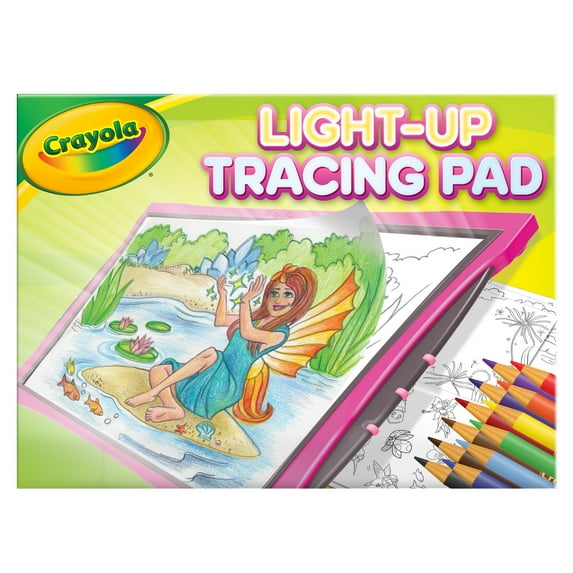 Crayola Light Up Tracing Pad, Pink, Toys, Gifts for Girls & Boys, Child