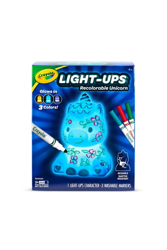 Light Ups, Unicorn, Reusable Holiday Craft, Glow In The Dark, Unicorn Gift for Kids, Room Decoration Craft, Customizable Toys & Gifts for Kids