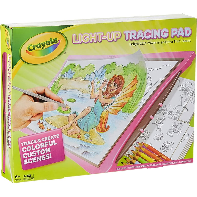 Crayola Light-up Tracing Pad Pink Specialty Paper Child Ages 3+ 