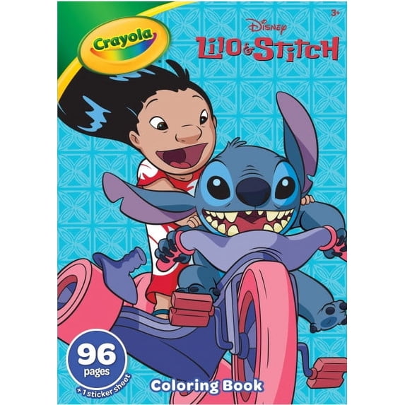Crayola Lilo & Stitch Coloring Book, 96 Pages, With Stitch Stickers, Screen Free Activity, Art Supplies, Gifts for Kids, Ages 3+