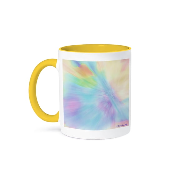 3dRose, Crayola Lite, 15oz Two-Tone Yellow Mug