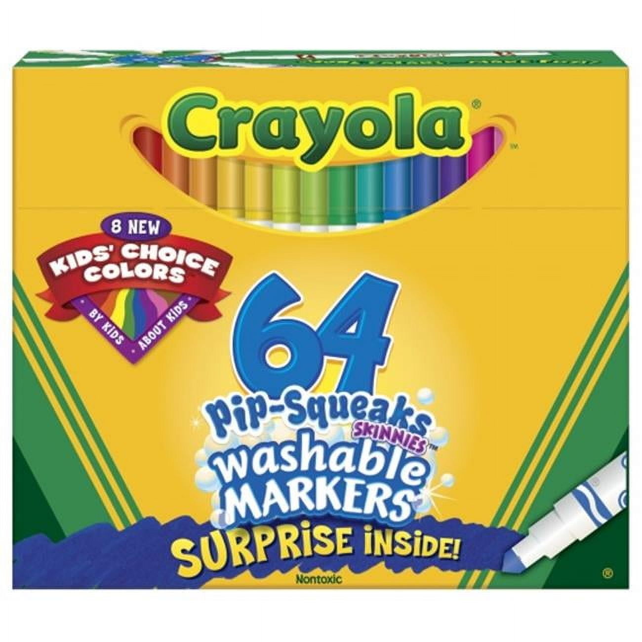 Crayola Emoji Stampers, Pip Squeaks Washable Markers, Gift For
