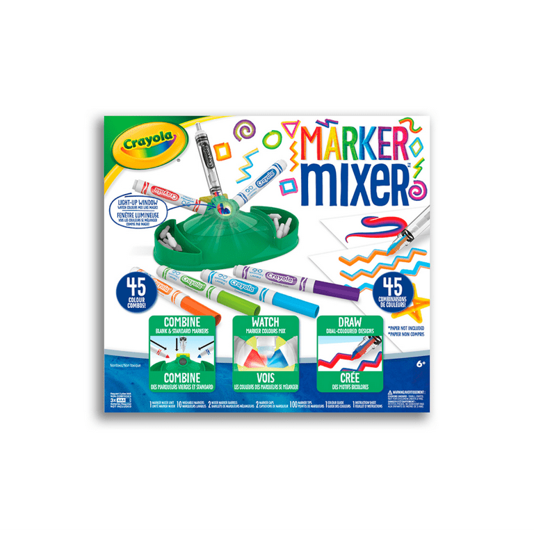 Crayola Marker Mixer Art Kit, Washable Marker Set, Easy Craft Kit for Kids,  Gift for Kids Age 6+