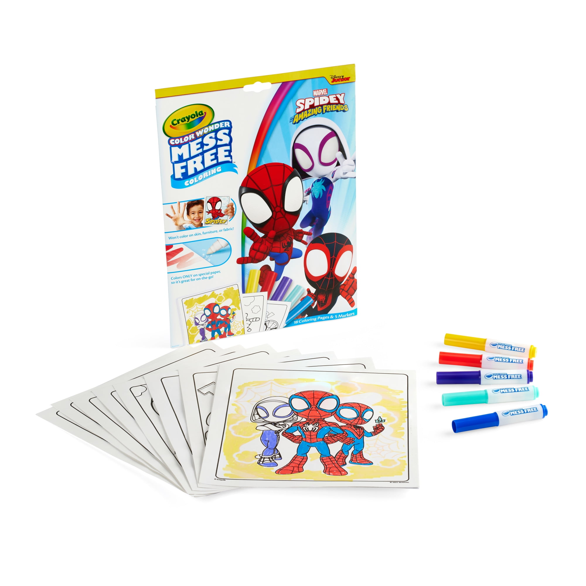 Crayola Color Wonder, Spiderman Coloring Pages & Mess Free Markers