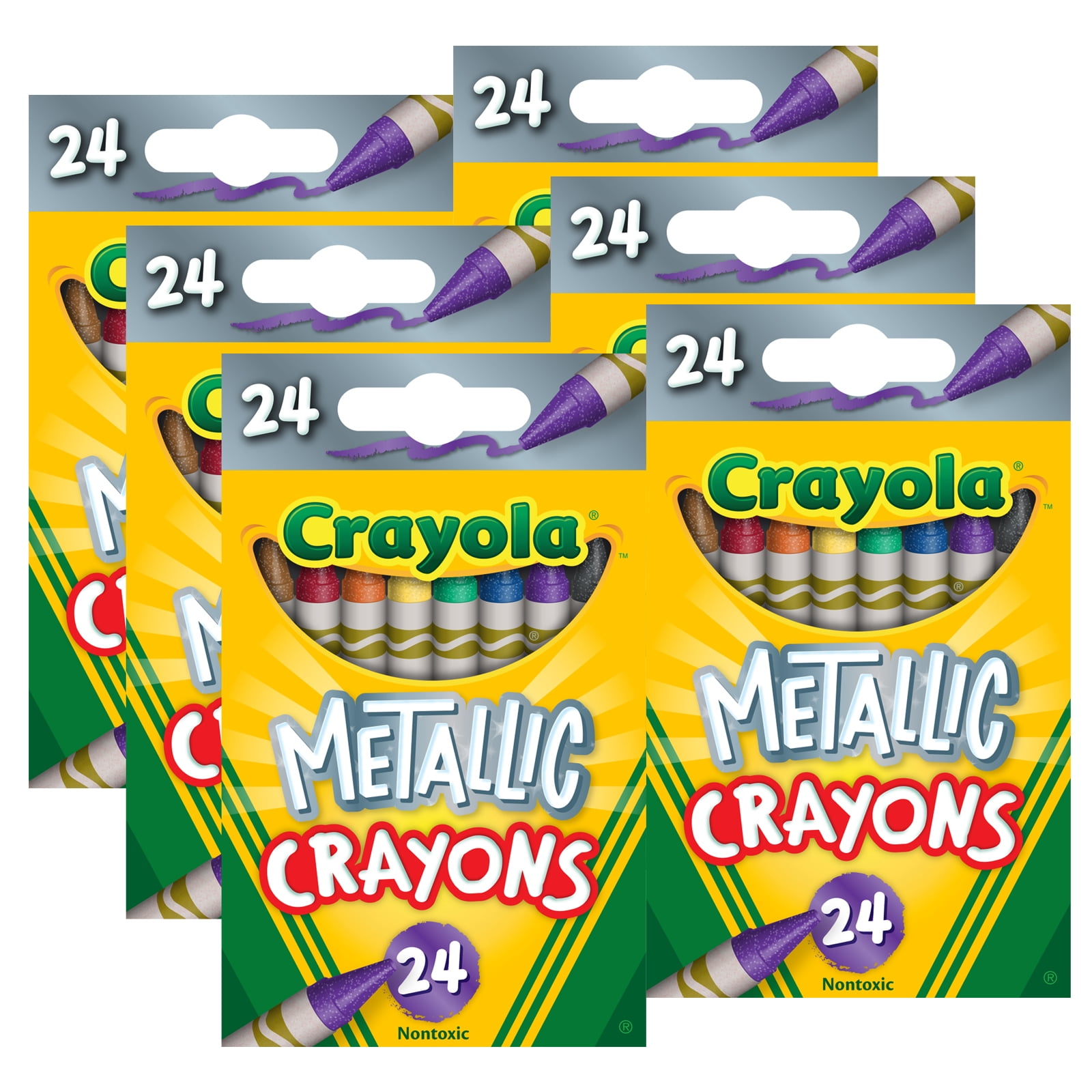 Crayola Crayons-Metallic 24/Pkg, 1 count - Kroger