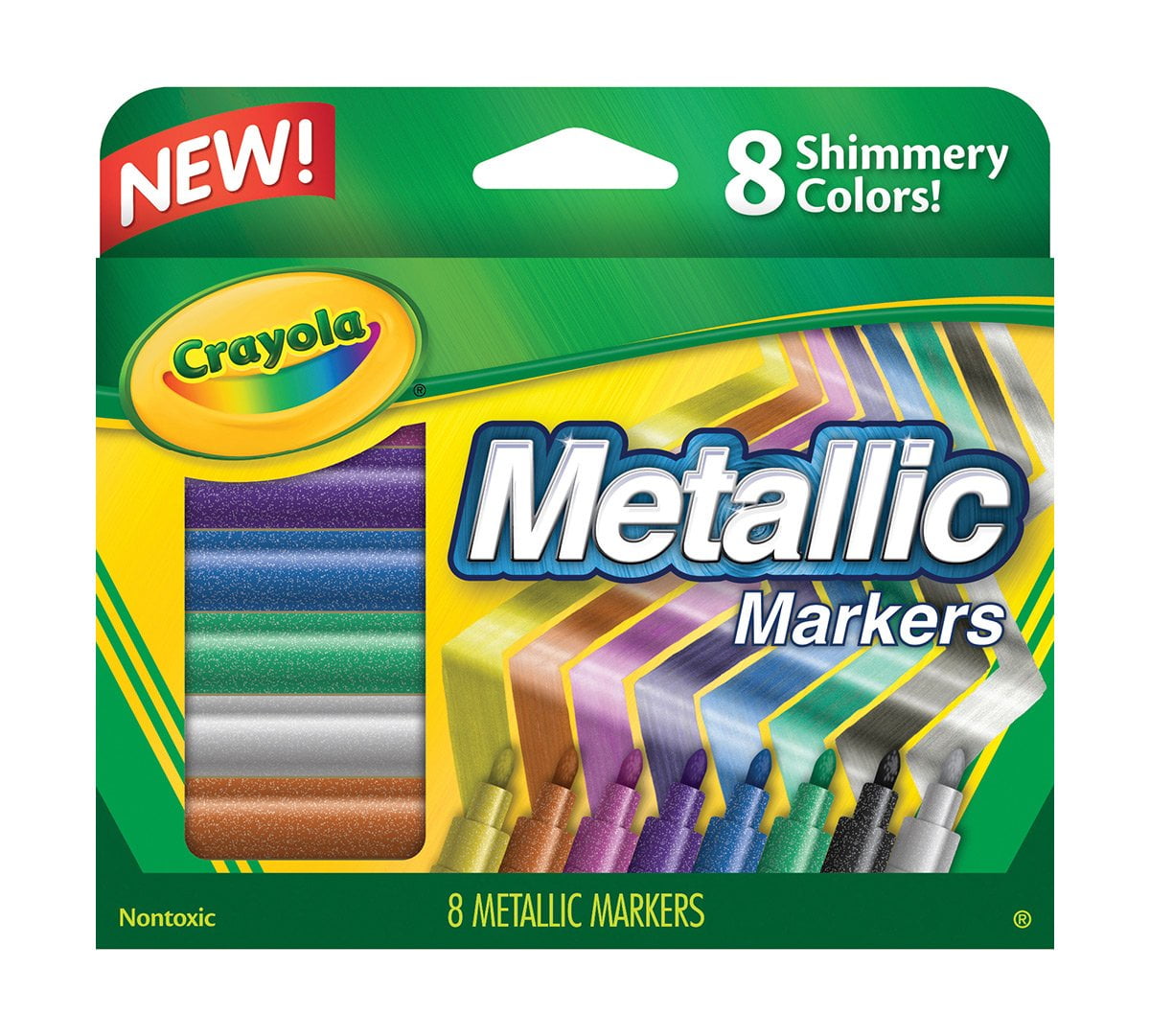 BINNEY & SMITH Crayola Metallic Markers, 8 Count