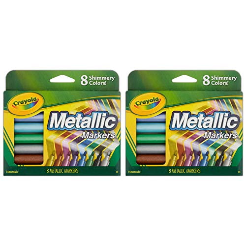 Crayola Metallic Markers, 8 Count
