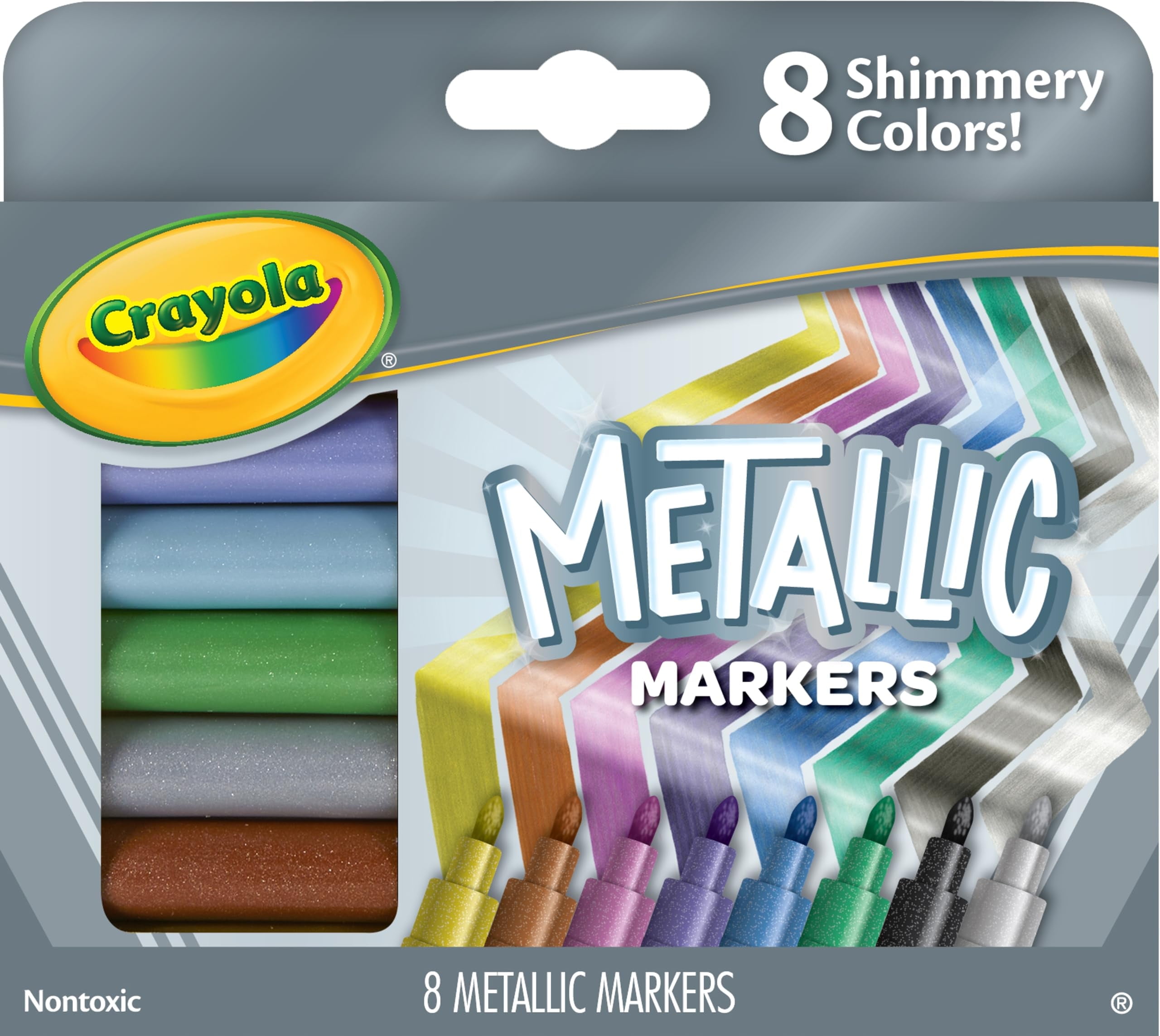 BINNEY & SMITH Crayola Metallic Markers, 8 Count