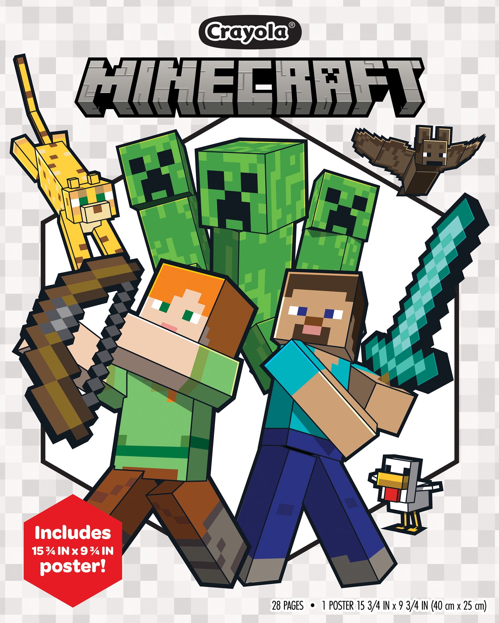 Crayola Minecraft Loose Leaf Coloring Pages, 28 Pgs, Aged Up Coloring