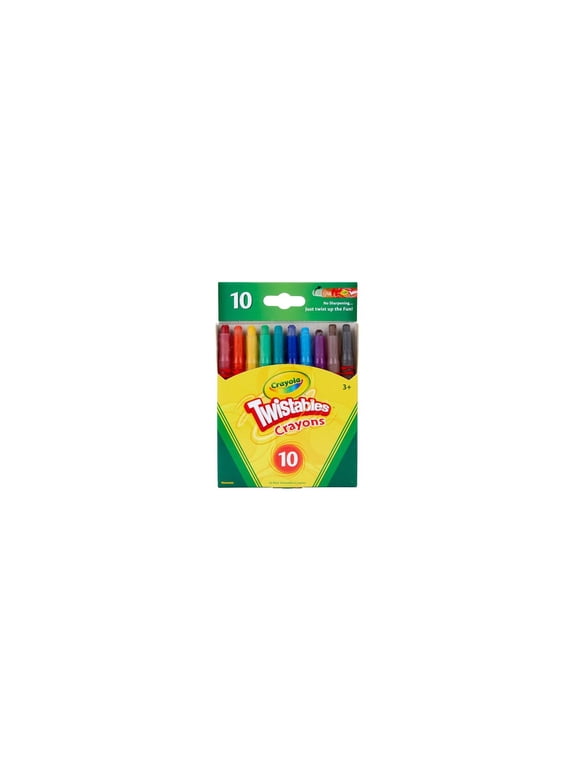 Mini Twistables Crayons, 10 Ct, Back to School Supplies, Arts and Crafts, Gifts for Kids